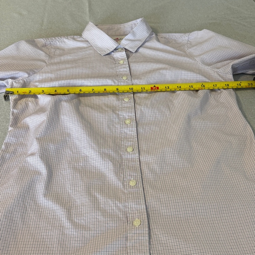 J. Crew Haberdashery Pink Button down Checkered Cotton Shirt SZS. Long sleeve. - Picture 6 of 14